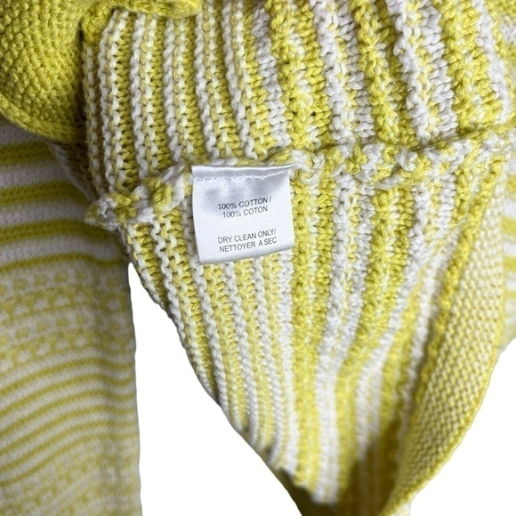 Trina Turk Ashbridge Cardigan Sweater Striped Summer Spring Yellow White Boho - Picture 7 of 7